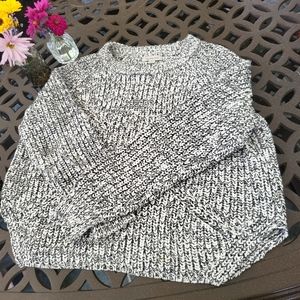 Calvin Klein Heavy chunky knit cropped sweater